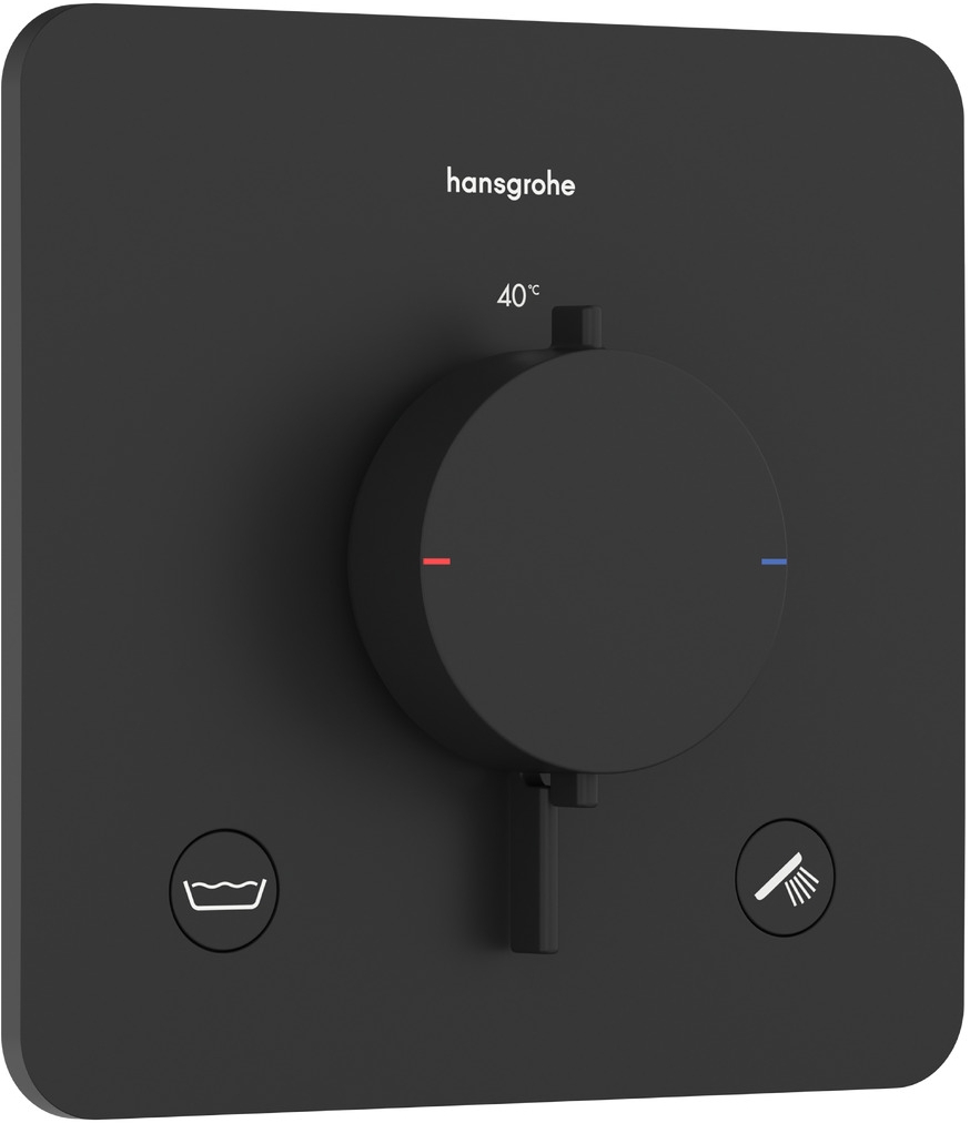 Hansgrohe Ecostat Comfort Q mitigeur bain-douche encastrée avec thermostat noir 33717670