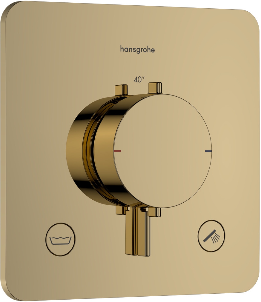 Hansgrohe Ecostat Comfort Q mitigeur bain-douche encastrée avec thermostat doré 33717990