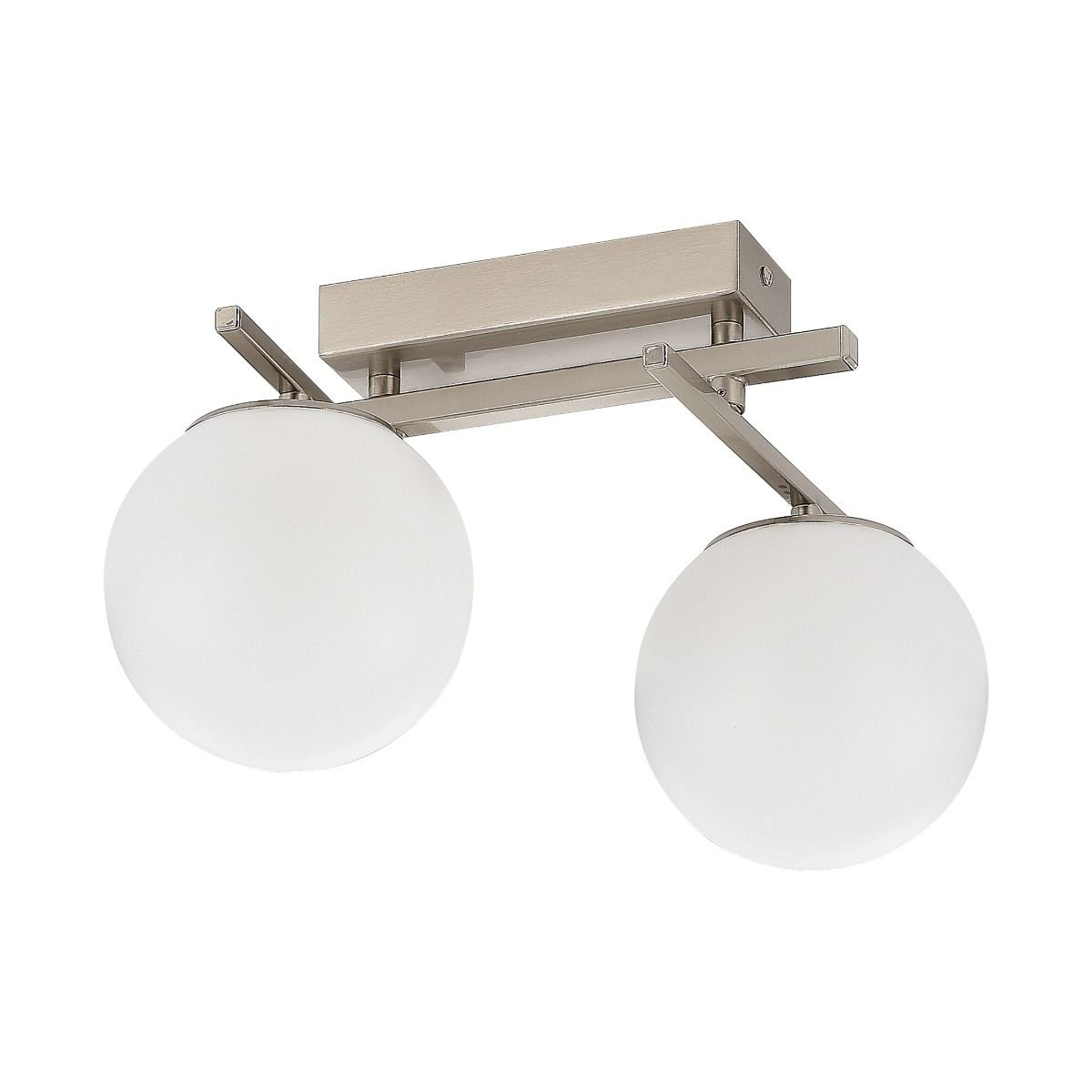 Zuma Line Nebula plafonnier 2x20 W blanc-nickel MS223121-SN