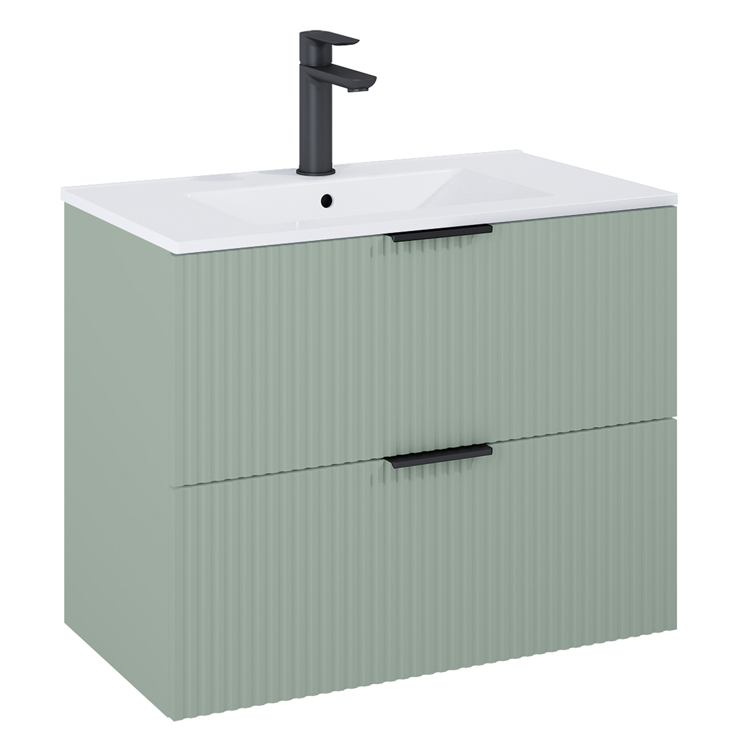 Roca Reef armoire 80x45.2x63.5 cm sous-lavabo suspendu vert A857955147