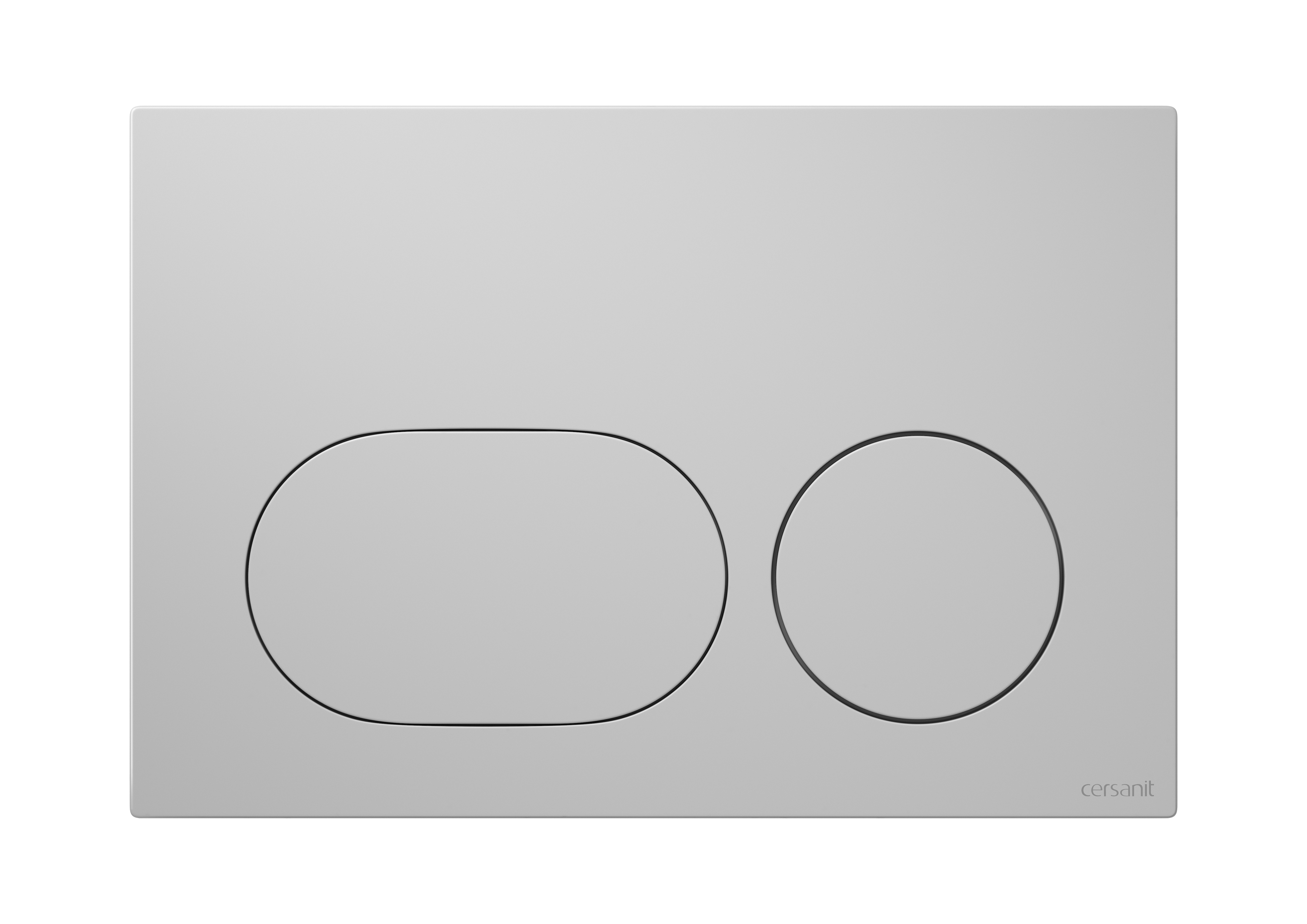Cersanit Dueto bouton de chasse d'eau pour WC chrome mat K97-0636