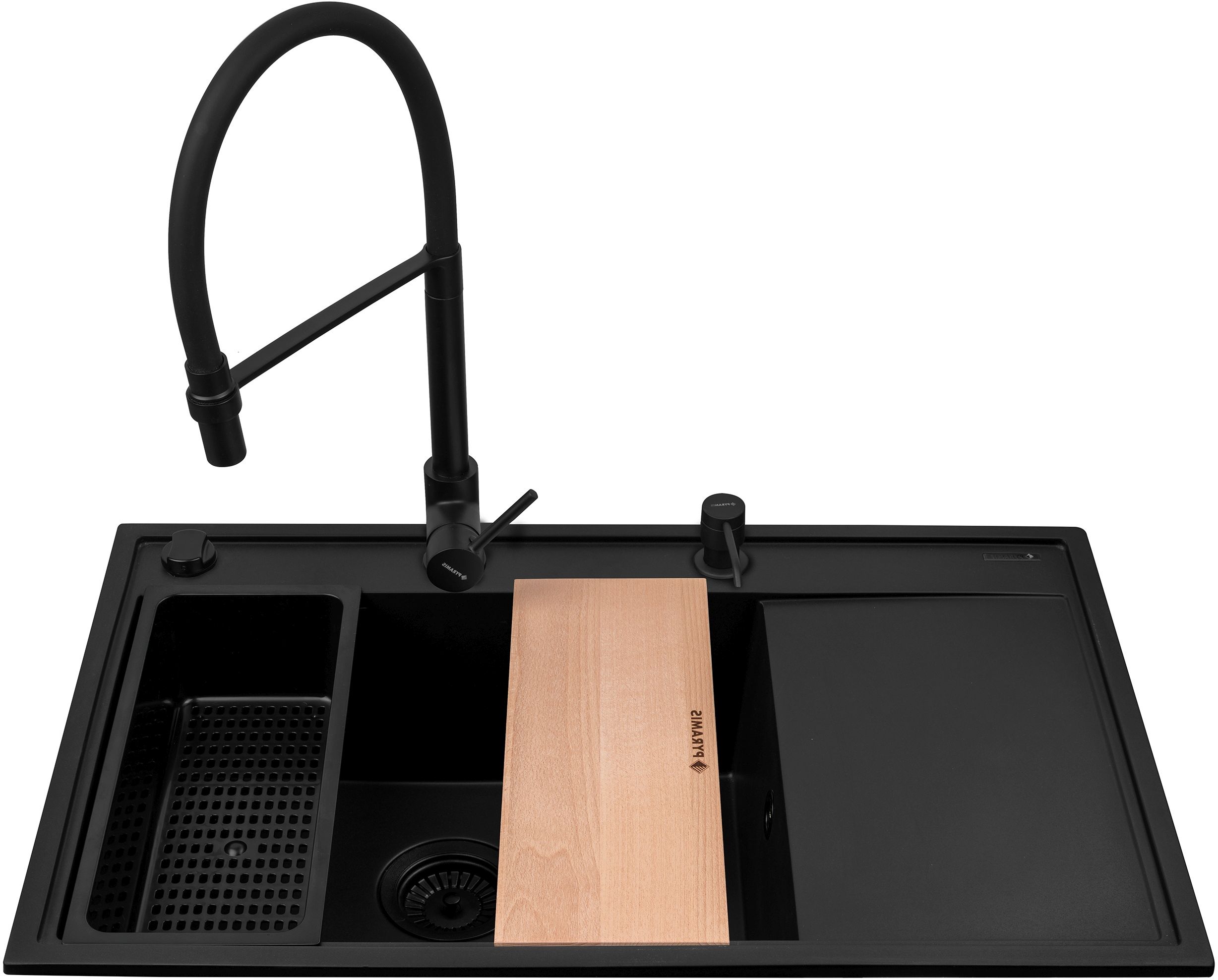 Pyramis Camea évier avec mitigeur noir/noire 070168402S
