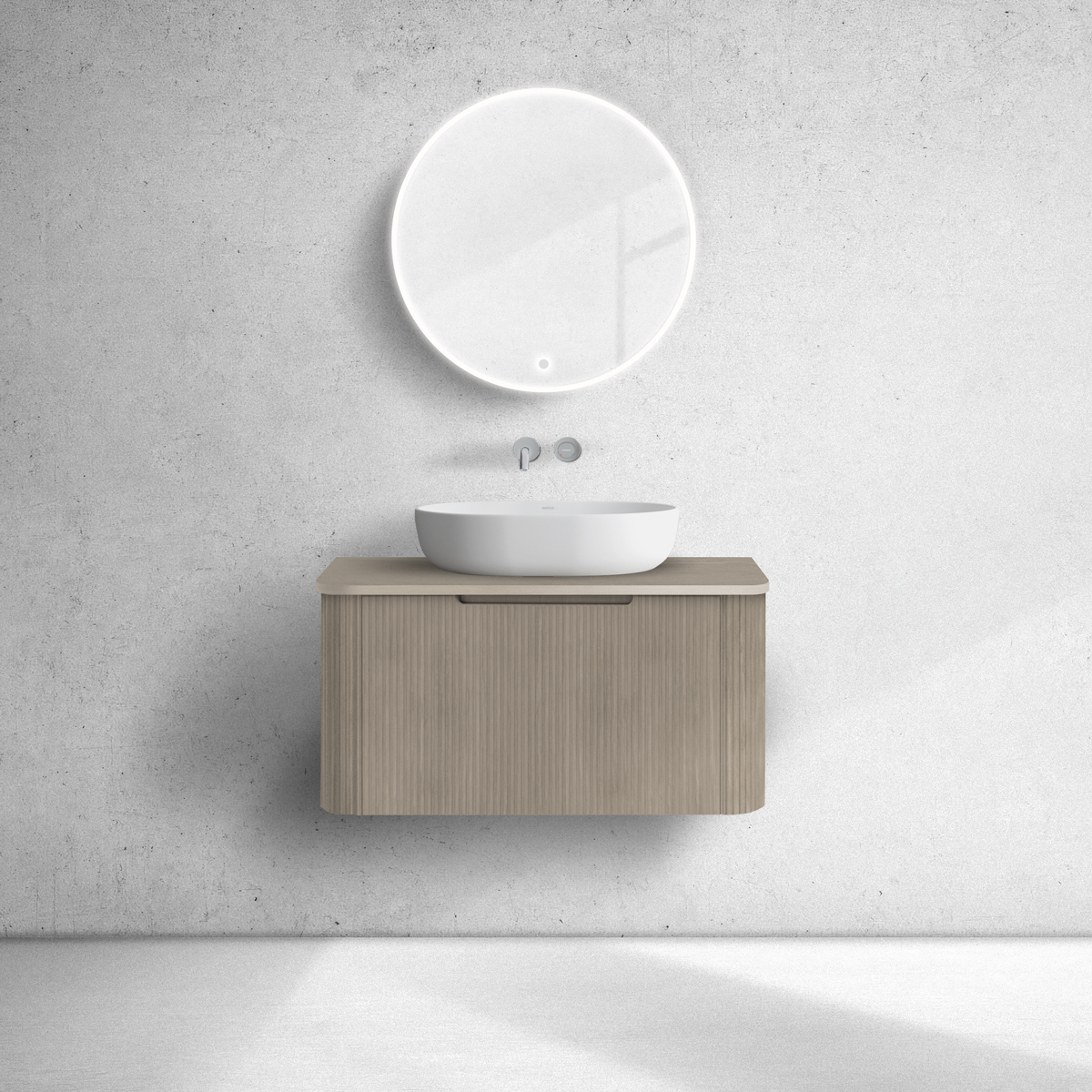 Oltens Hamnes armoire 80x46x39 cm sous-lavabo suspendu chêne 60023060