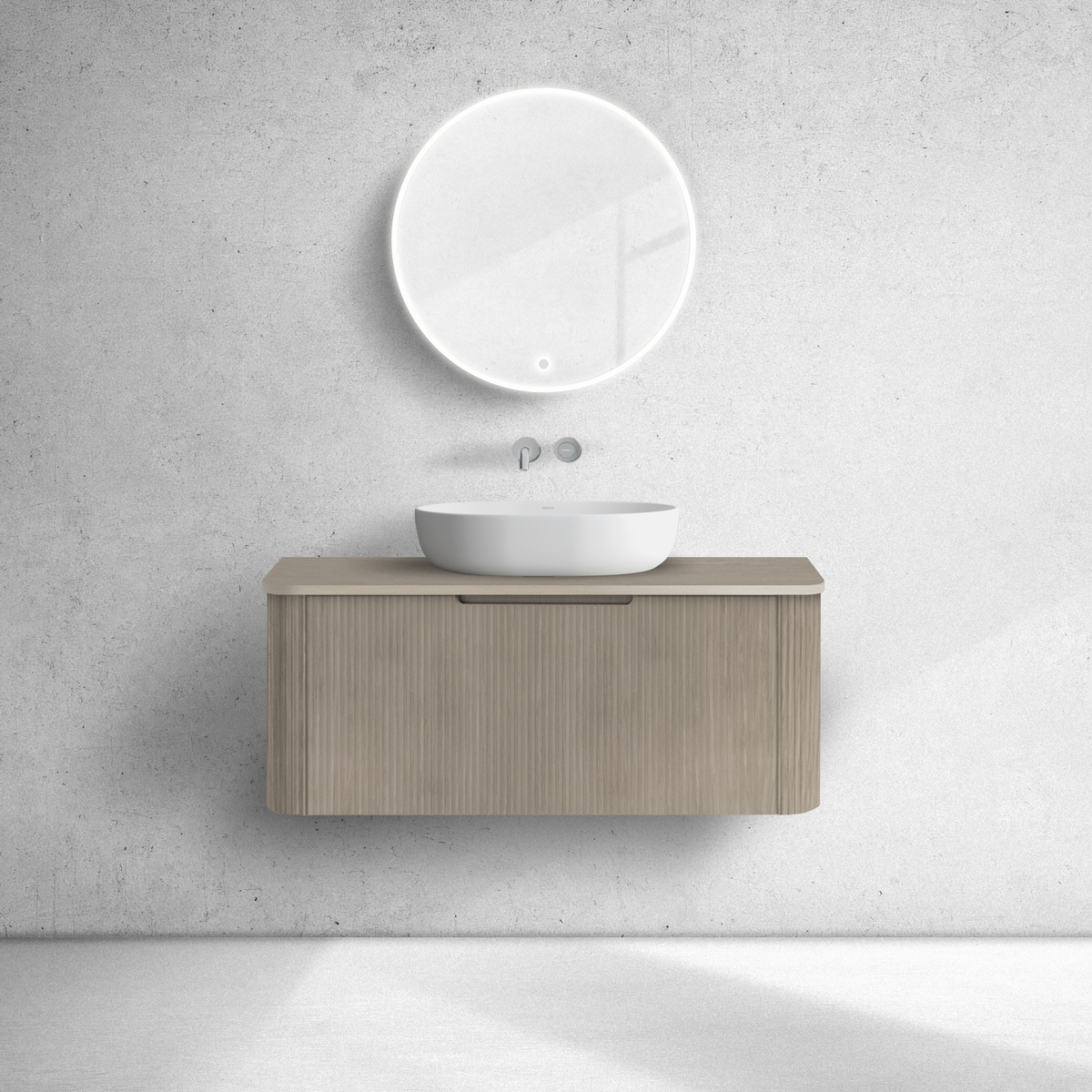Oltens Hamnes armoire 100x46x39 cm sous-lavabo suspendu chêne 60024060