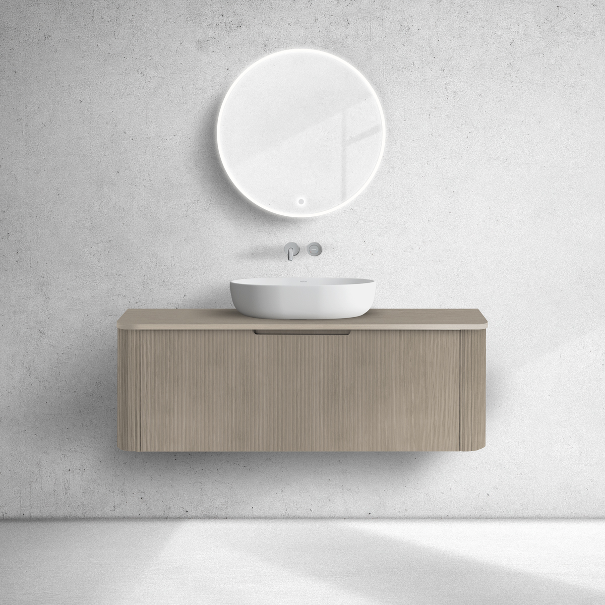 Oltens Hamnes armoire 120x46x39 cm sous-lavabo suspendu chêne 60025060