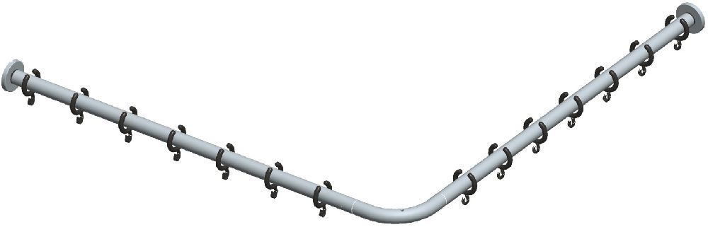 Keuco Plan tringle pour rideau de douche 14939011000