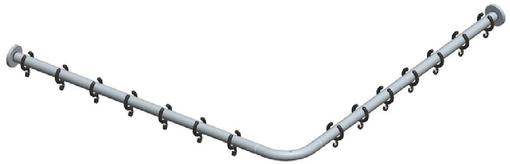 Keuco Plan tringle pour rideau de douche 14939171200