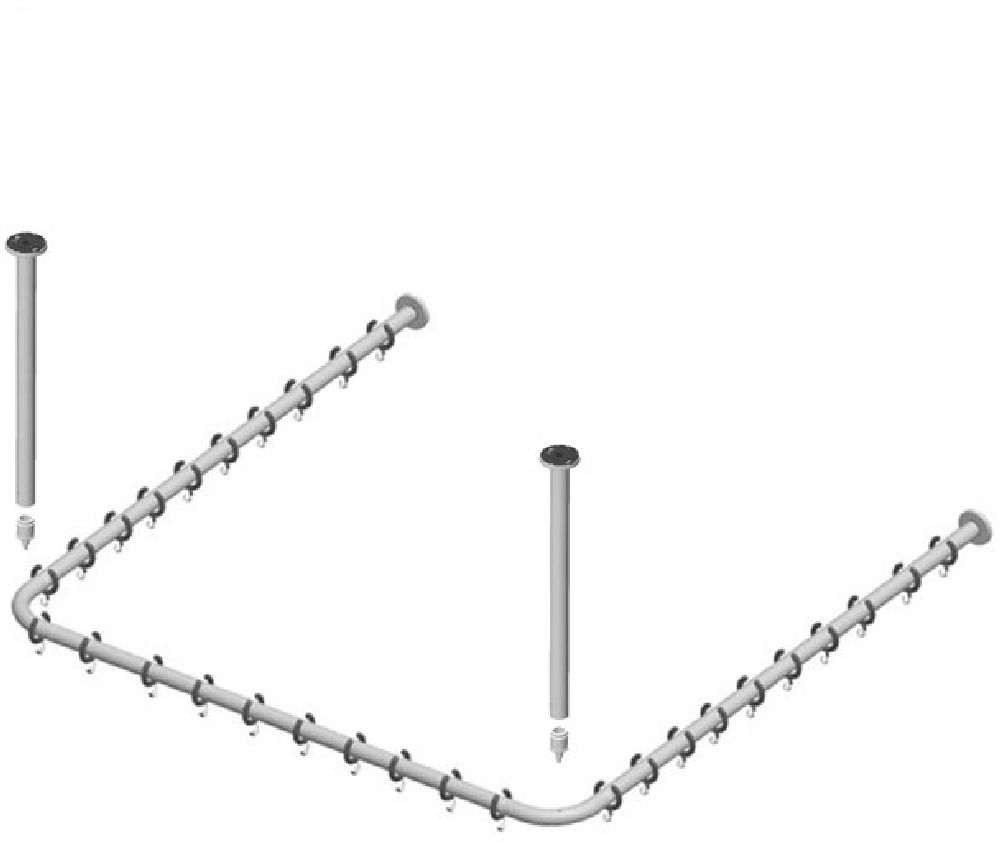 Keuco Plan tringle pour rideau de douche 14940011000