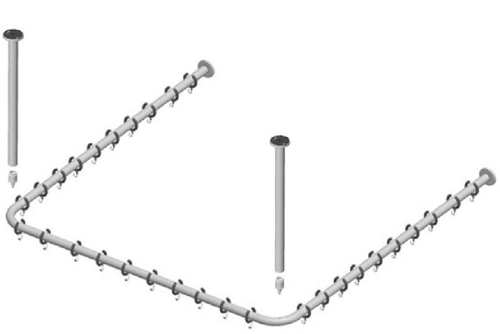 Keuco Plan tringle pour rideau de douche 14940011200