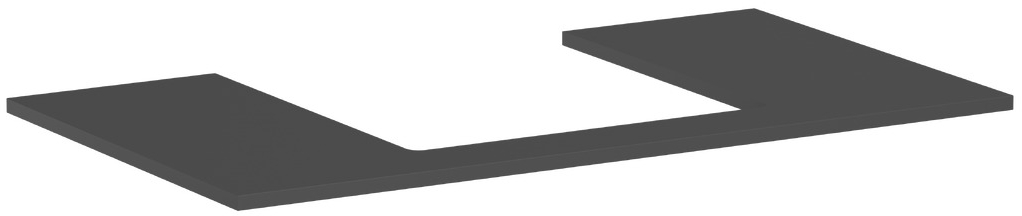 Hansgrohe Xilesa E plan de travail suspendu 98x55 cm gris 54270760