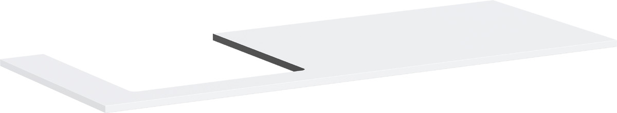 Hansgrohe Xilesa E plan de travail suspendu 137.5x55 cm blanc 54272700