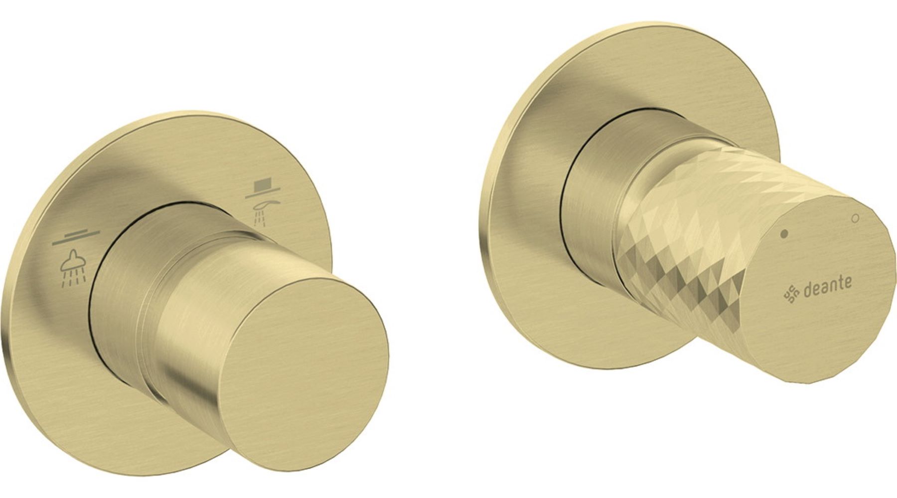 Deante Silia Hexa mitigeur bain-douche encastrée doré BHS_R46P