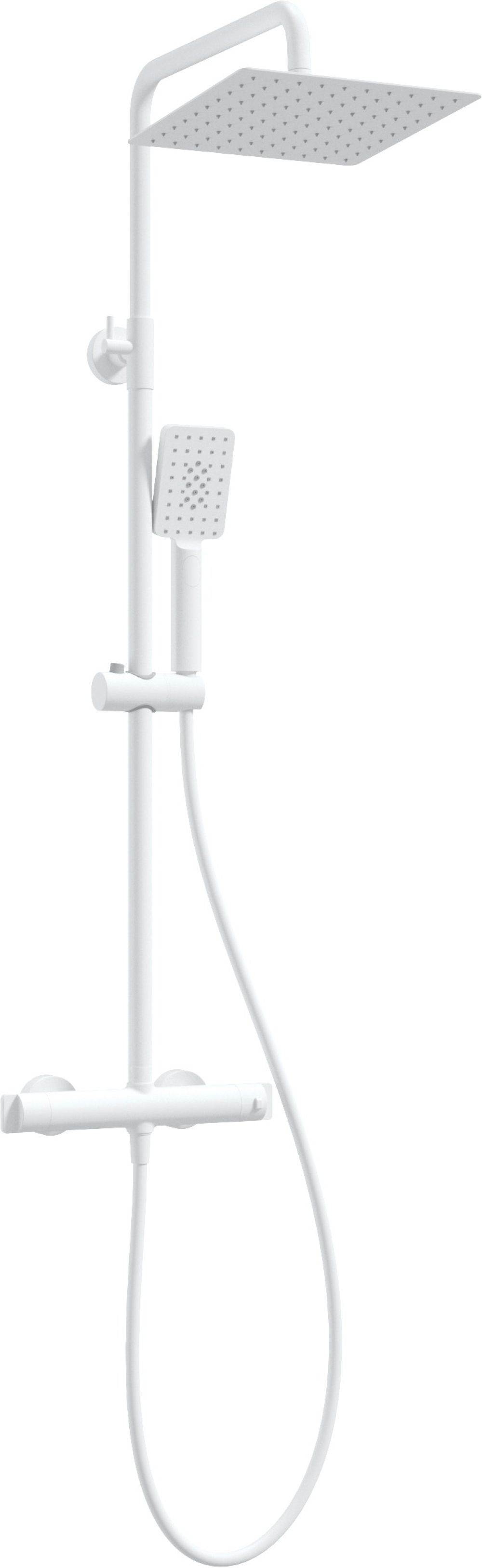 Deante Therm ensemble de douche mural avec thermostat blanc NAC_A4HT