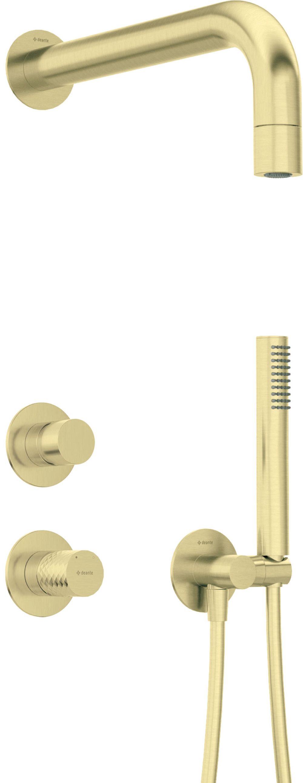 Deante Silia Hexa ensemble de douche encastré oui doré NHS_R9XK