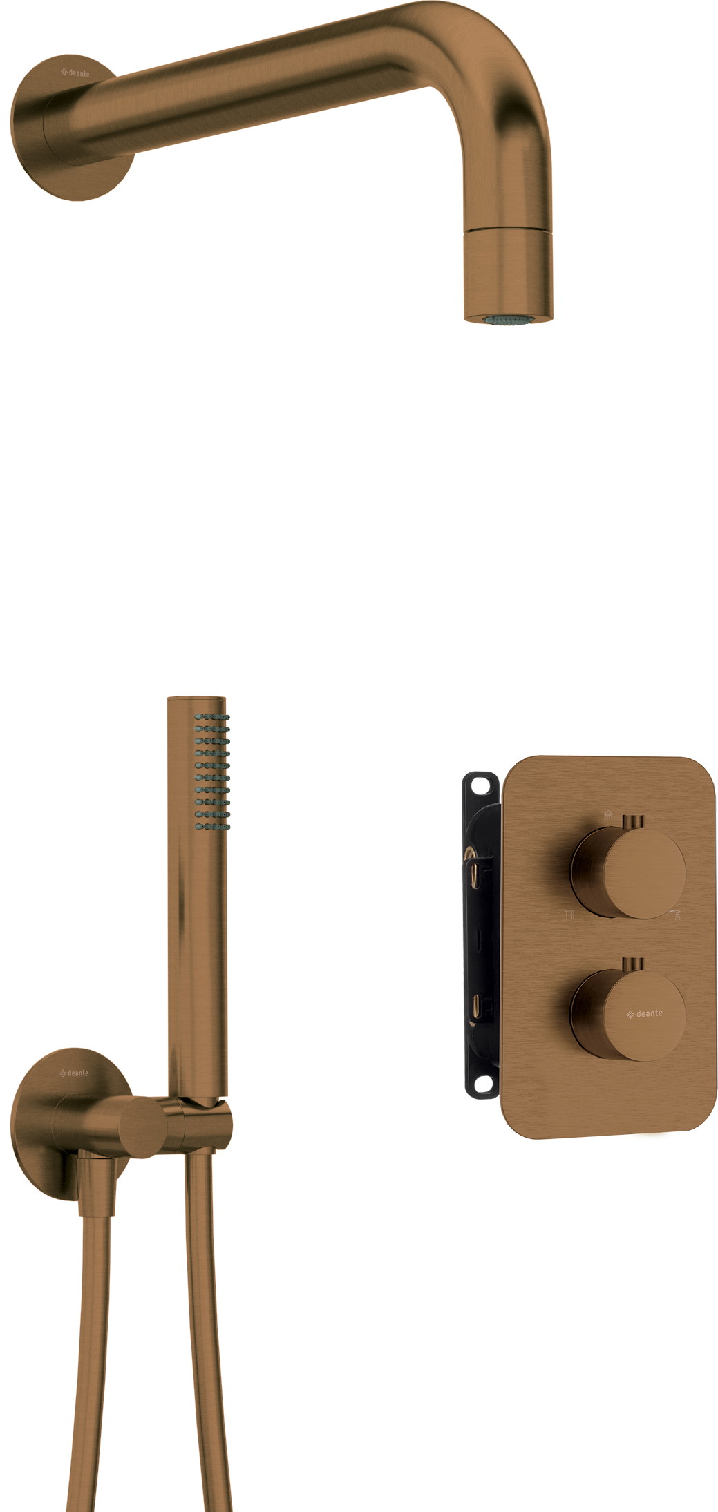 Deante Box ensemble de douche encastré avec thermostat oui || BXYZCEBT