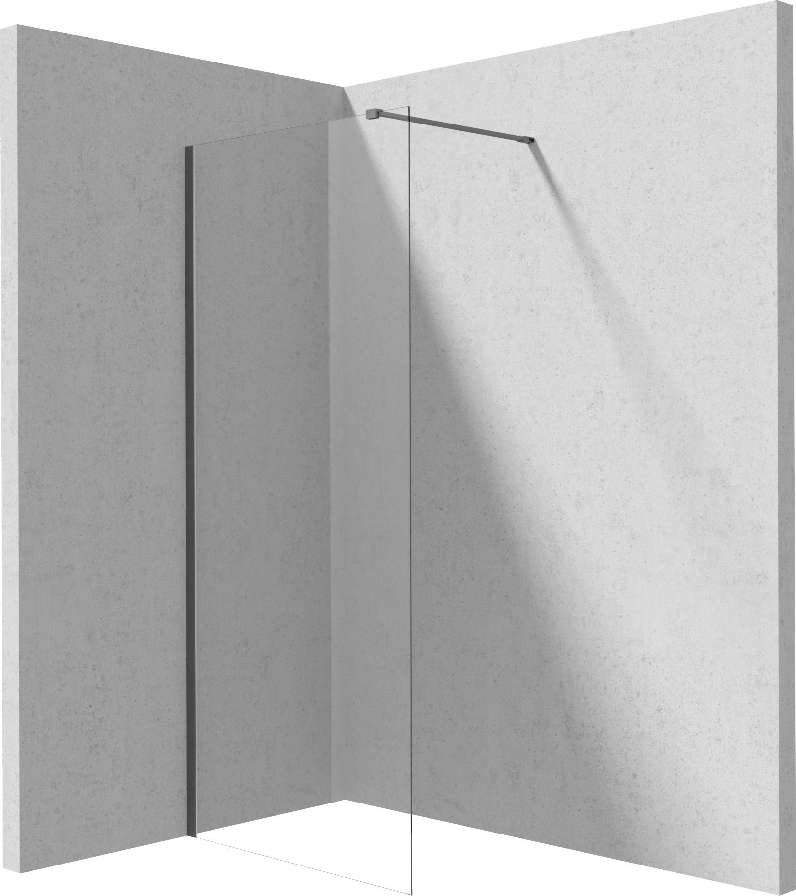 Deante Prizma paroi de douche walk-in 110 cm graphite brossé/verre transparent KTJ_D31P