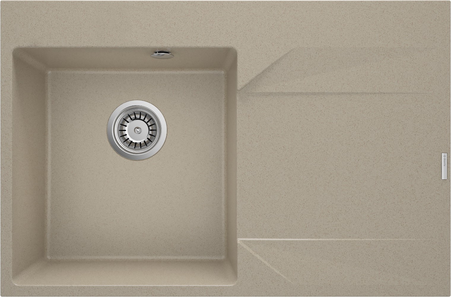 Deante Evora évier en granit 76x50 cm beige ZQJ_711P