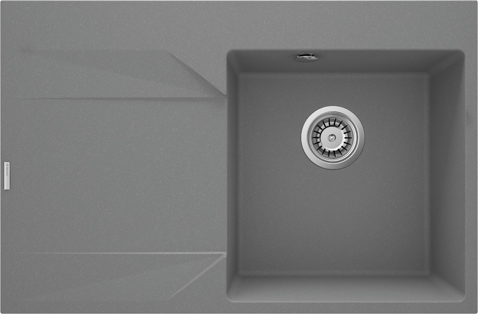 Deante Evora évier en granit 76x50 cm gris/graphite/onyx ZQJ_S11L