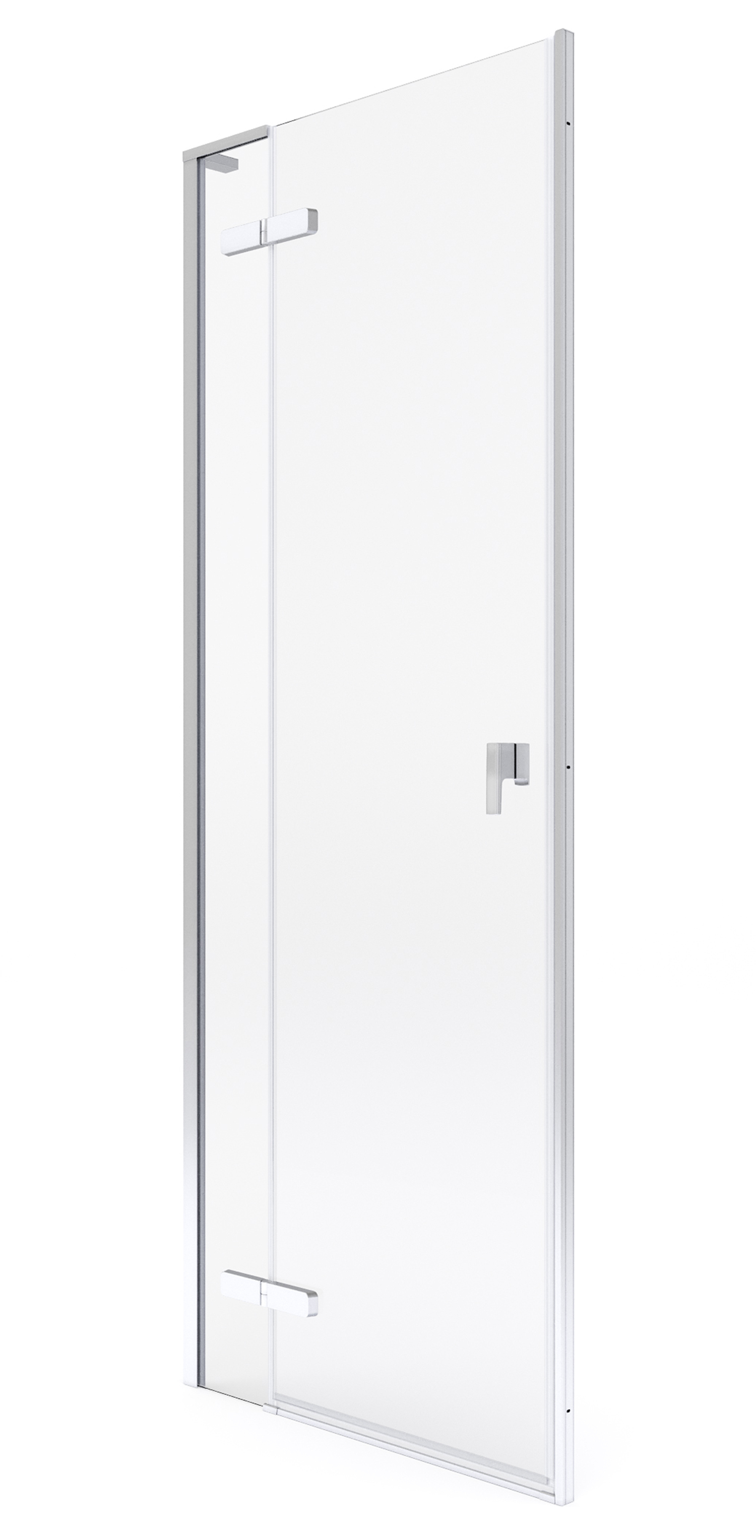Roca Metropolis-N porte de douche 110 cm à ouverture basculante chrome brillant/verre transparent AMP0811012M