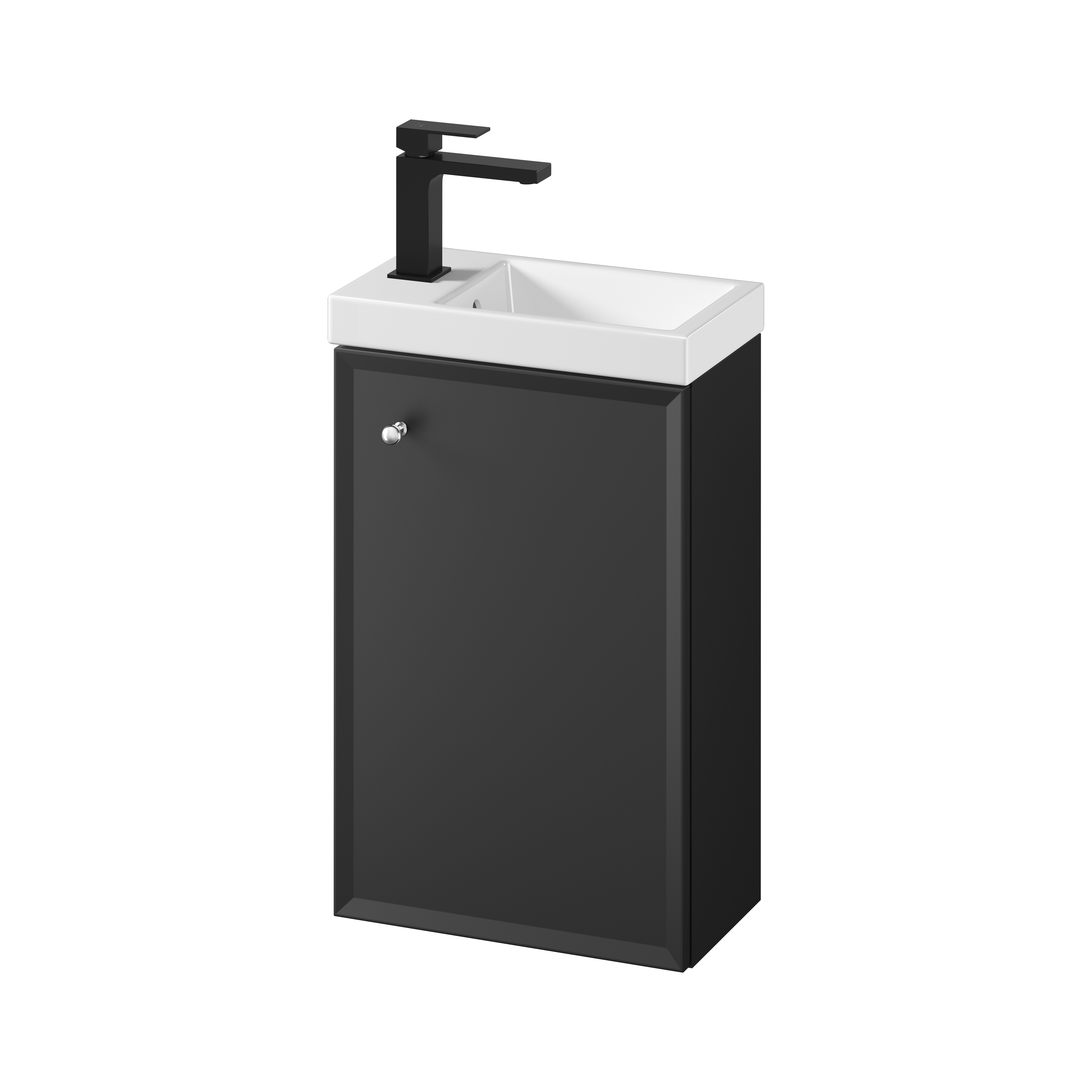 Cersanit Milagros lavabo avec meuble 40 cm noire S801-569