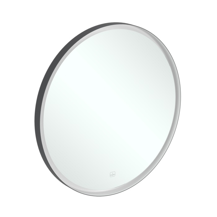Villeroy & Boch Subway 3.0 miroir 71.2x71.2 cm circulaire avec éclairage argenté A46471BC