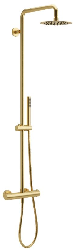 Actima Round Termo ensemble de douche mural avec thermostat doré ARAC.SY.107GB
