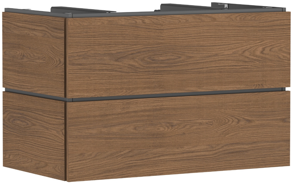 Hansgrohe Xilesa E armoire 98x55x62 cm sous-lavabo suspendu chêne 54301550