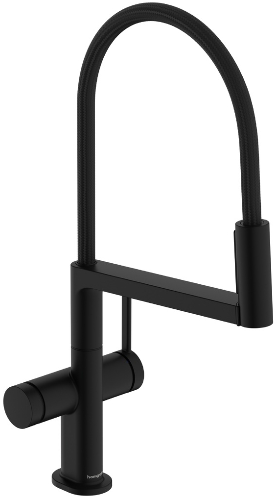 Hansgrohe Talis Select M54 PowderSpray mitigeur de cuisine sur pied noir 72861670