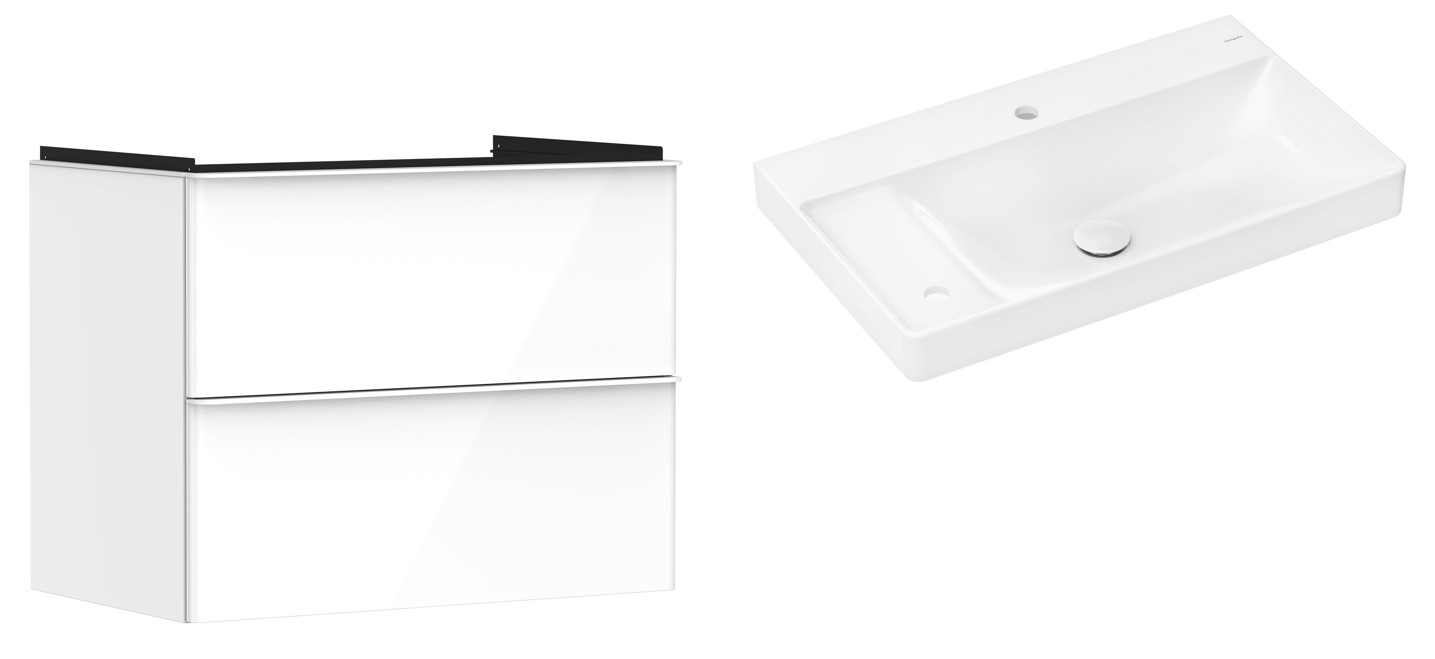 Set armoire Hansgrohe Xelu Q 54027700, lavabo Hansgrohe Xelu Q 61031450