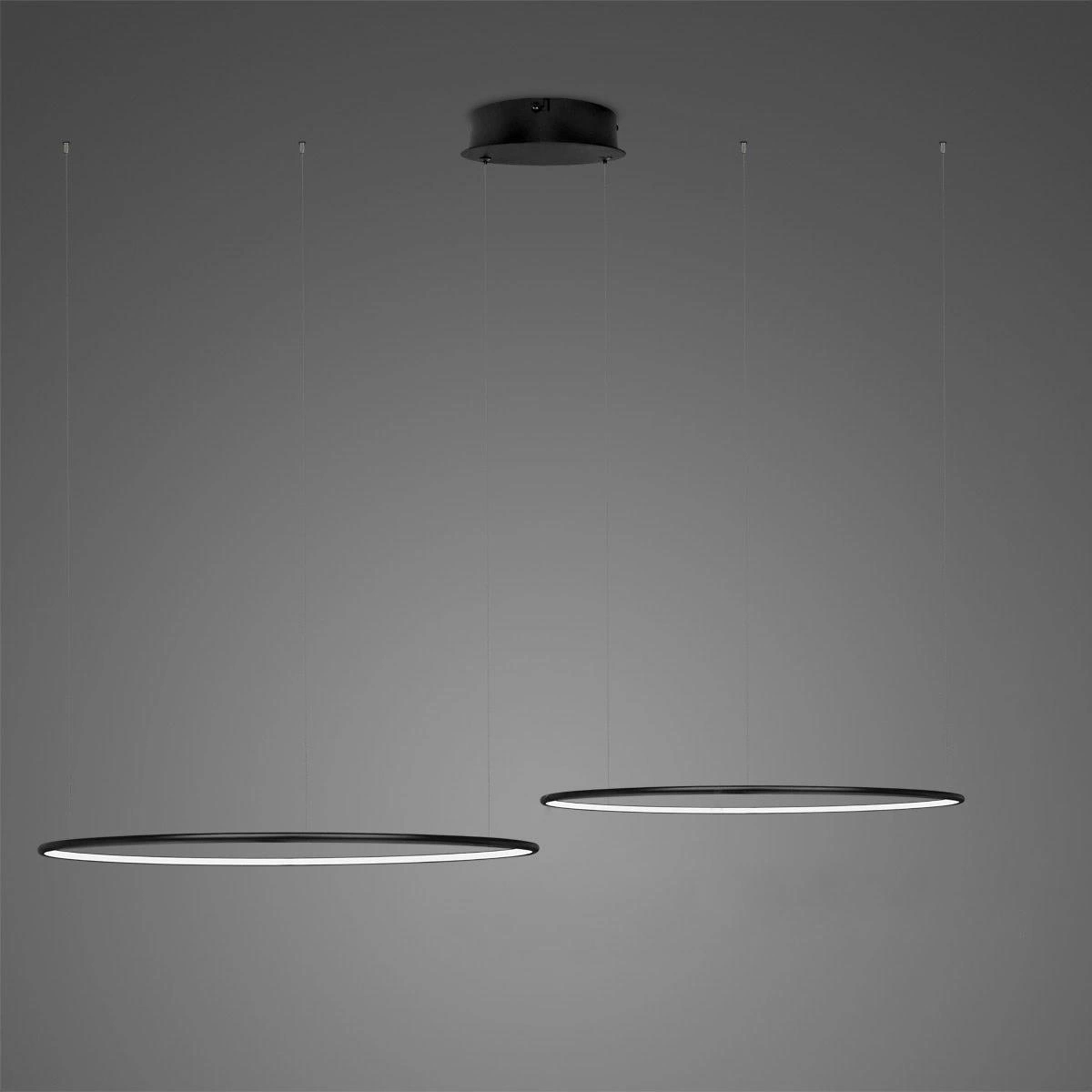 Altavola Design Ledowe Okręgi lampe suspendue 2x38 W noir LA074/CO2_60_in_3k_BLACK