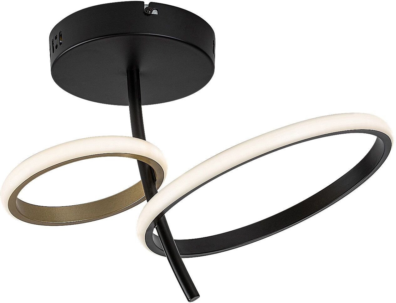Rabalux Emilion plafonnier 1x24 W noir-doré 71296