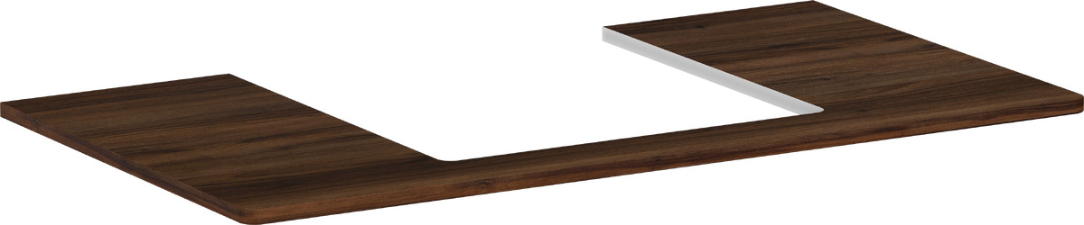 Hansgrohe Xelu Q plan de travail suspendu 98x55 cm noyer 54095630