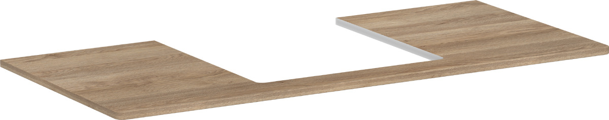 Hansgrohe Xelu Q plan de travail suspendu 118x55 cm Chêne 54096230