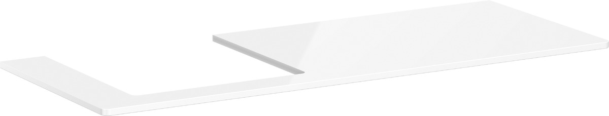 Hansgrohe Xelu Q plan de travail suspendu 136x55 cm blanc 54097050