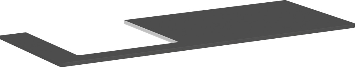 Hansgrohe Xelu Q plan de travail suspendu 136x55 cm gris 54097910