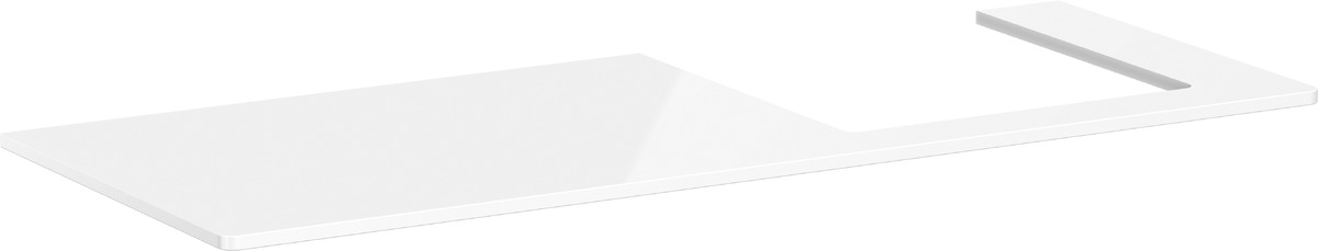 Hansgrohe Xelu Q plan de travail suspendu 136x55 cm blanc 54098050