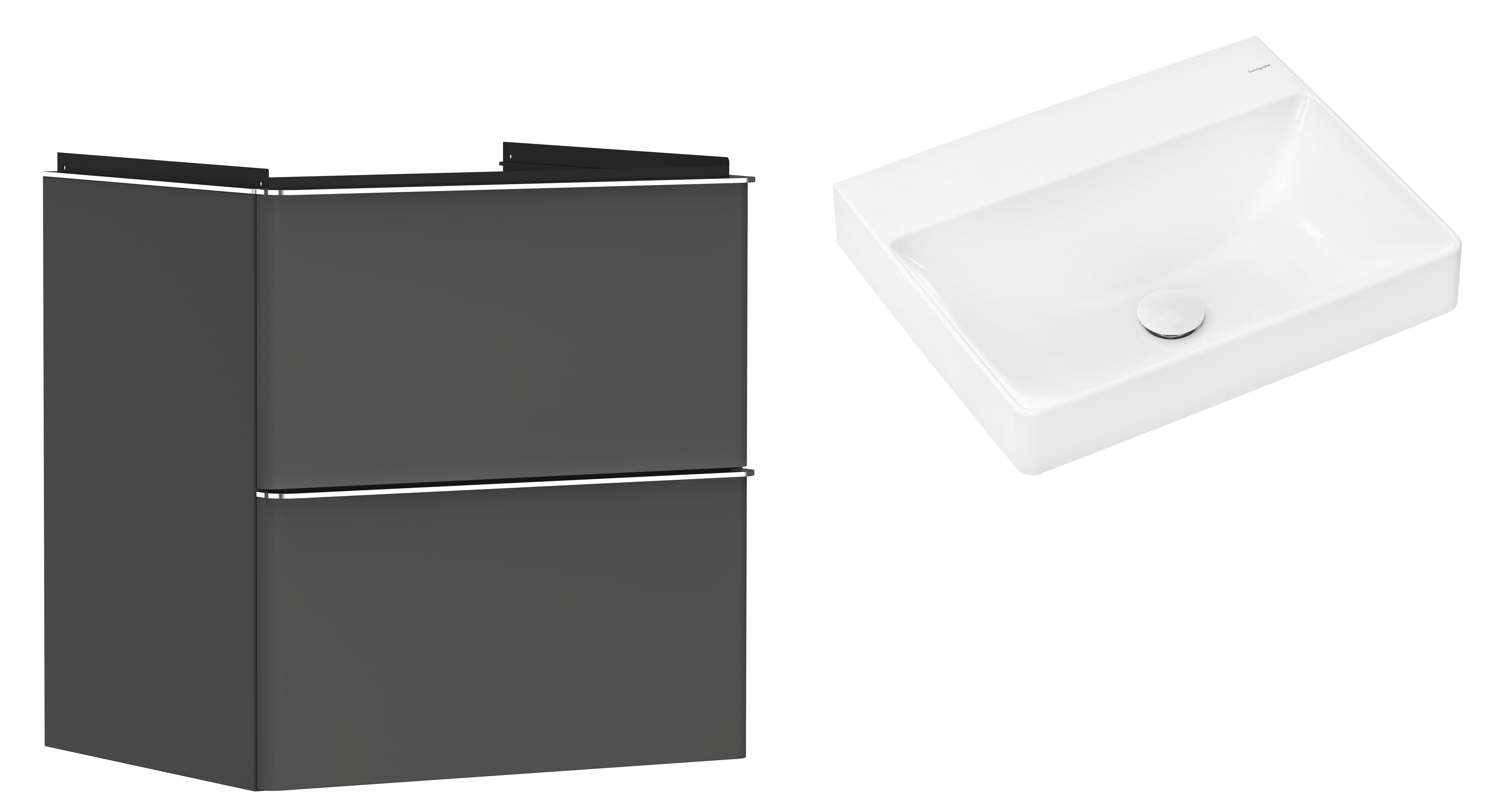 Set armoire Hansgrohe Xelu Q 54024000, lavabo Hansgrohe Xelu Q 61017450
