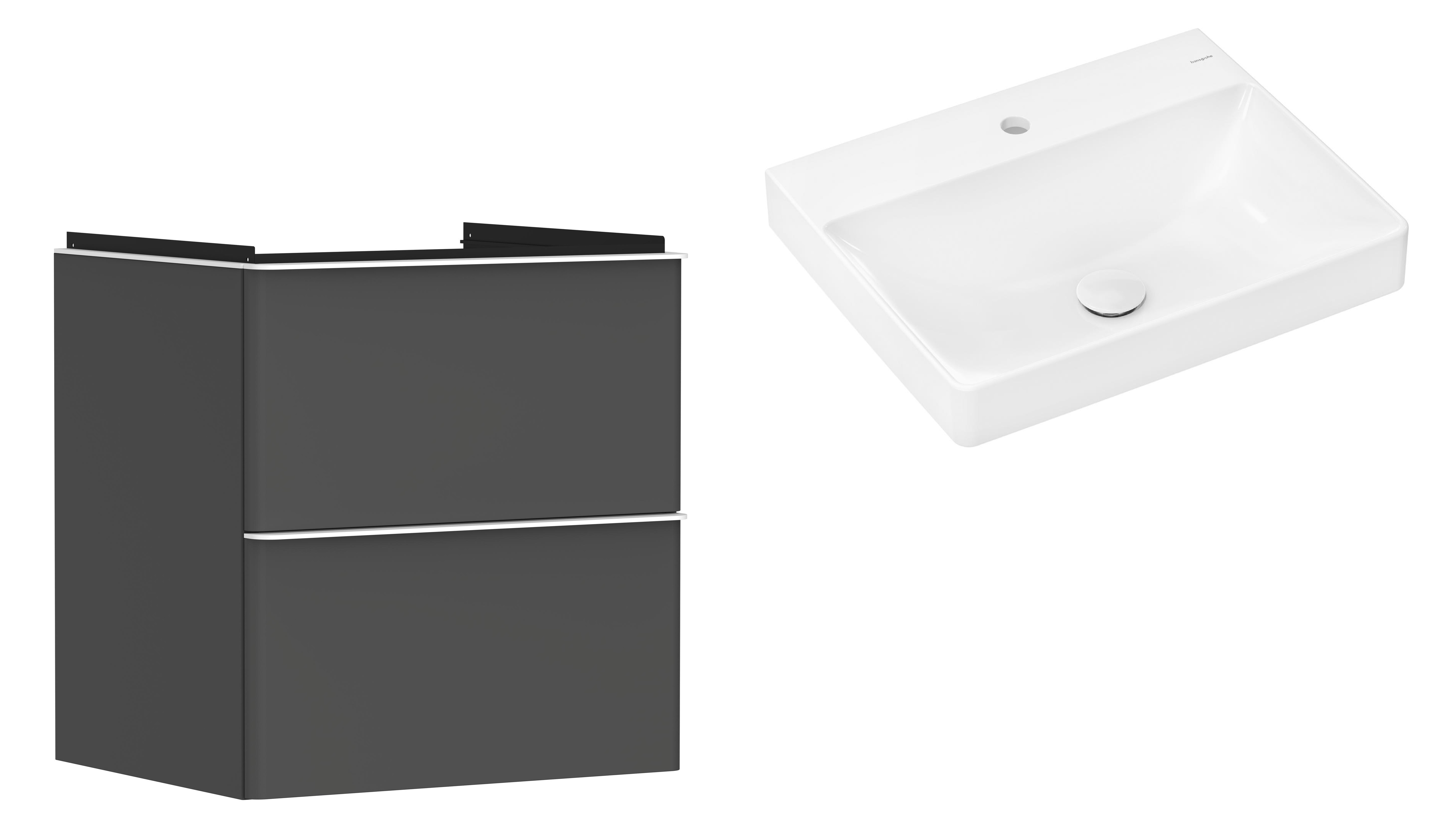 Set armoire Hansgrohe Xelu Q 54024700, lavabo Hansgrohe Xelu Q 61016450
