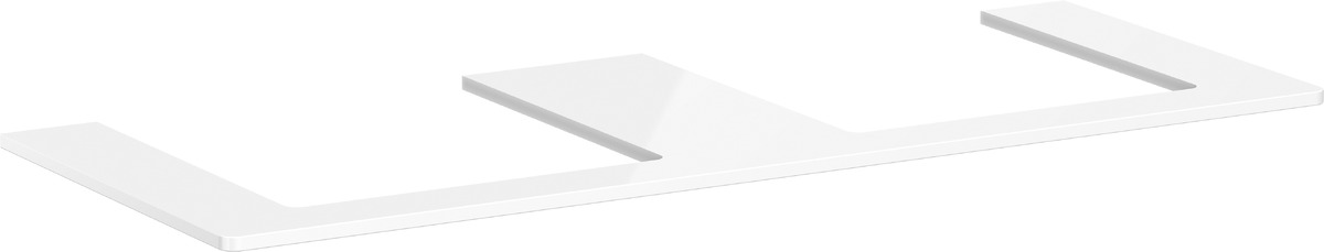 Hansgrohe Xelu Q plan de travail suspendu 136x55 cm blanc 54099050