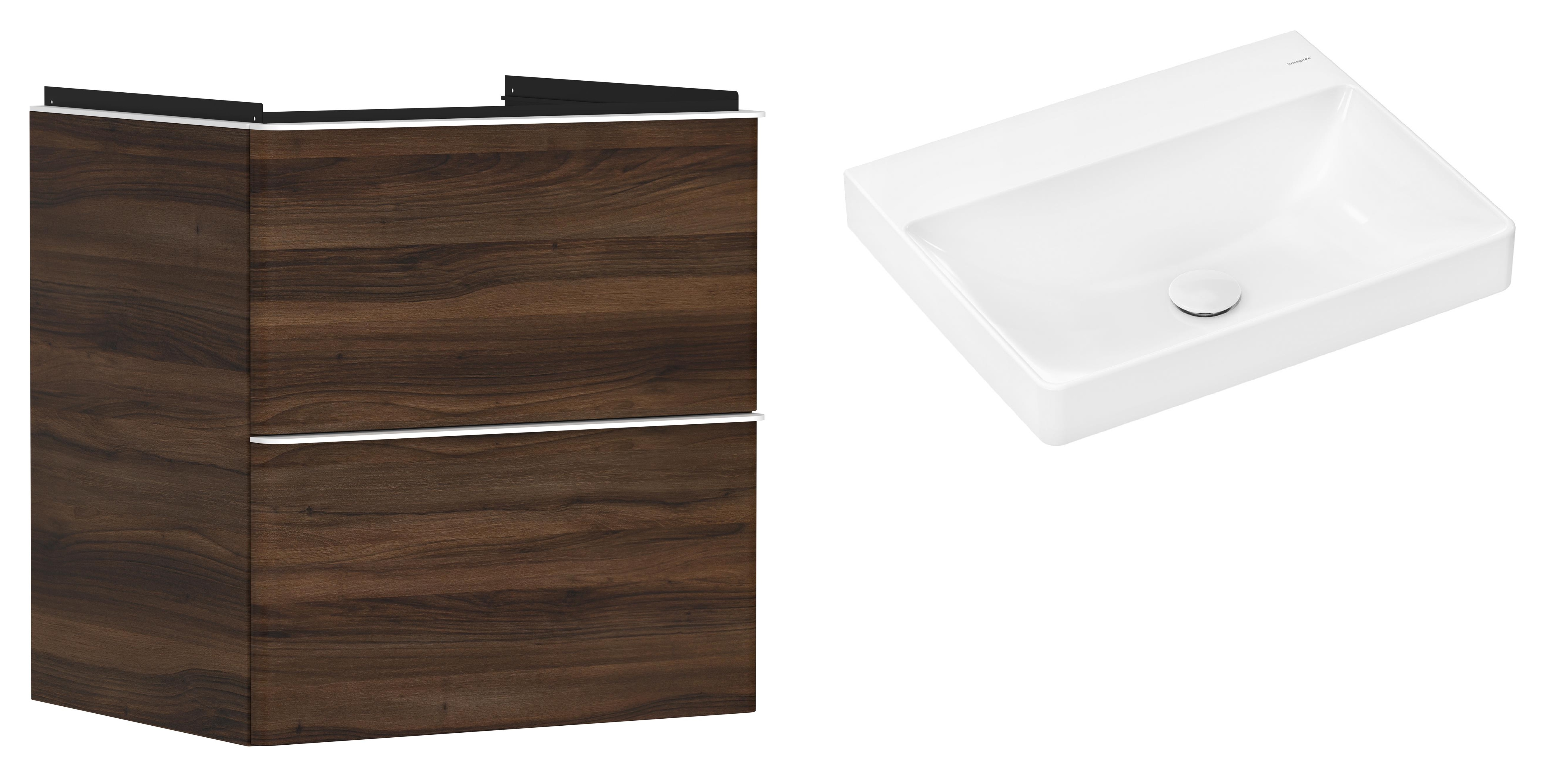 Set armoire Hansgrohe Xelu Q 54026700, lavabo Hansgrohe Xelu Q 61017450