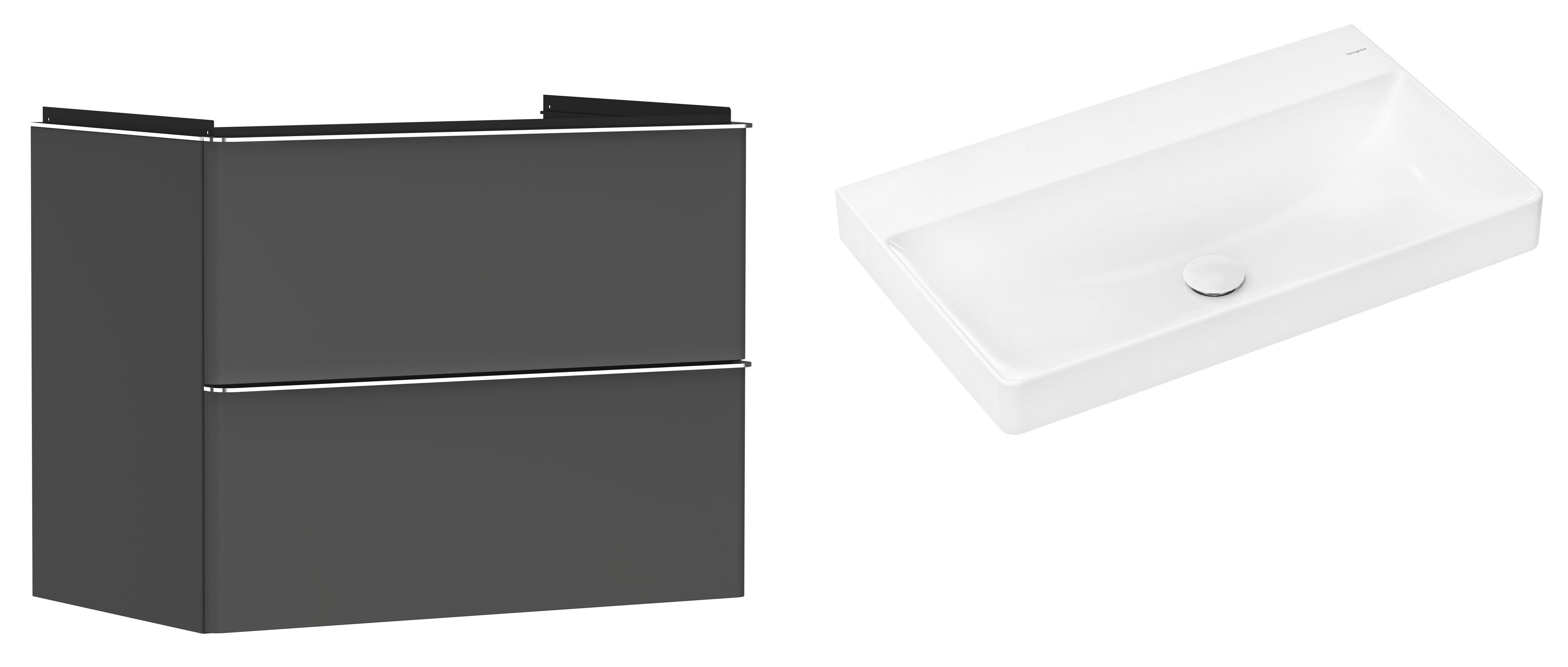 Set armoire Hansgrohe Xelu Q 54028000, lavabo Hansgrohe Xelu Q 61021450