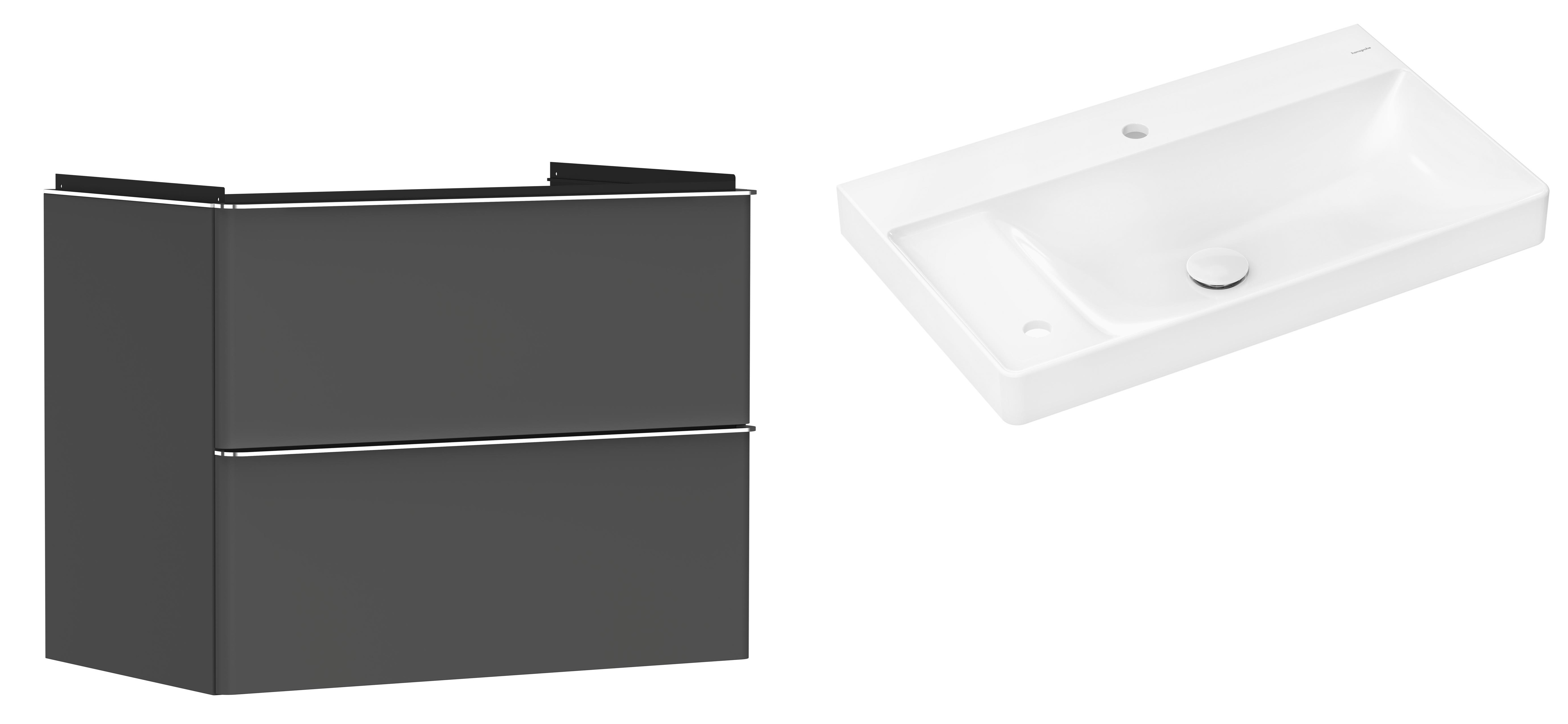 Set armoire Hansgrohe Xelu Q 54028000, lavabo Hansgrohe Xelu Q 61031450