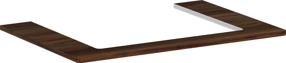 Hansgrohe Xelu Q plan de travail suspendu 78x55 cm noyer 54109630