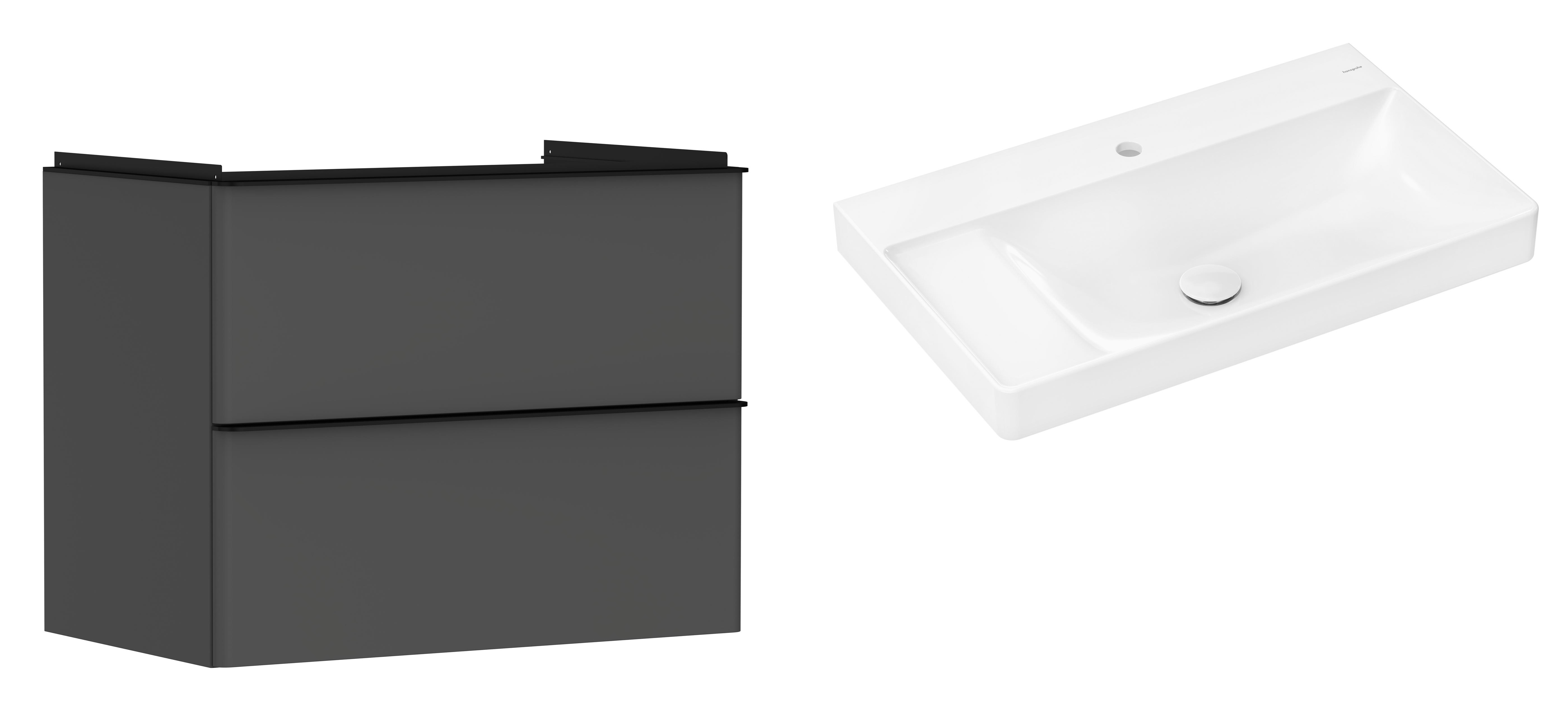 Set armoire Hansgrohe Xelu Q 54028670, lavabo Hansgrohe Xelu Q 61030450