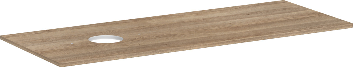 Hansgrohe Xelu Q plan de travail suspendu 136x55 cm Chêne 54116230