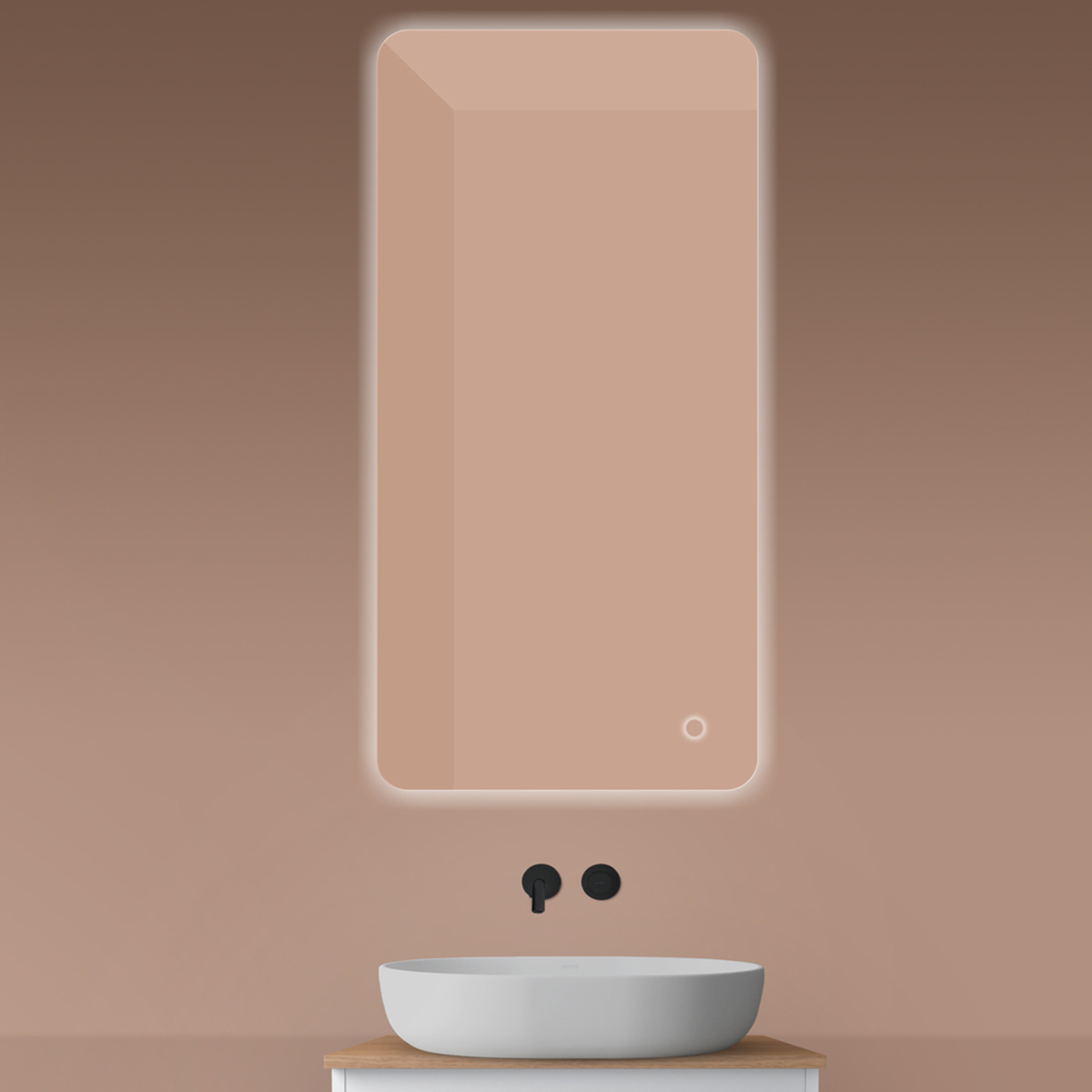 Oltens Nordlis miroir 60x120 cm rectangulaire avec éclairage oui 64121000