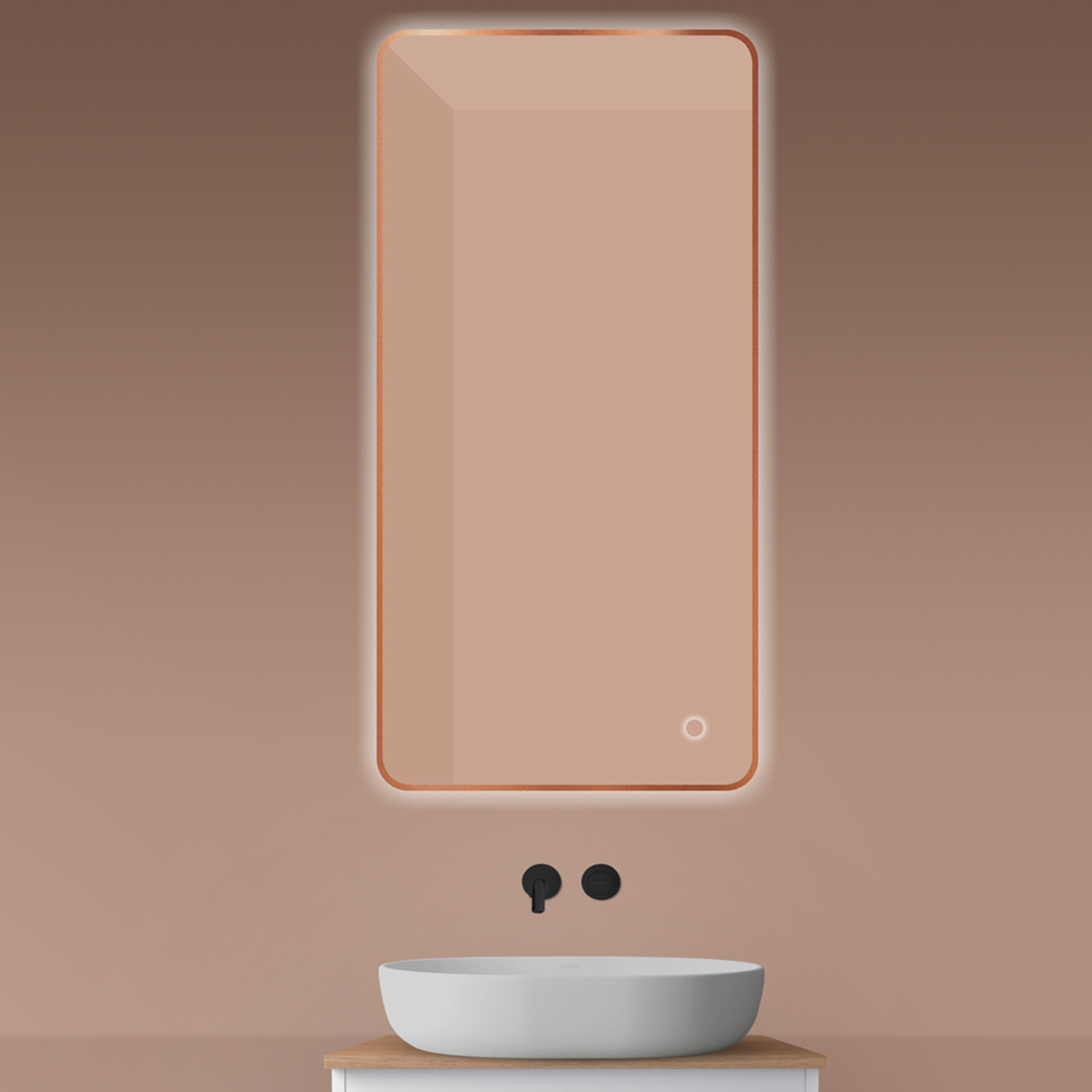 Oltens Nordlis miroir 60x120 cm rectangulaire avec éclairage oui 64121610