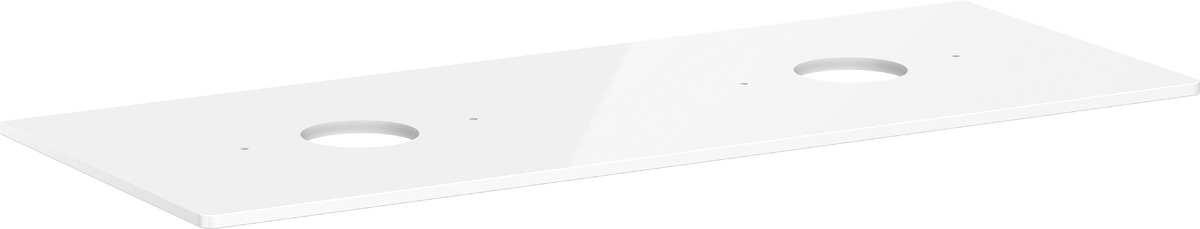 Hansgrohe Xelu Q plan de travail suspendu 136x55 cm blanc 54118050