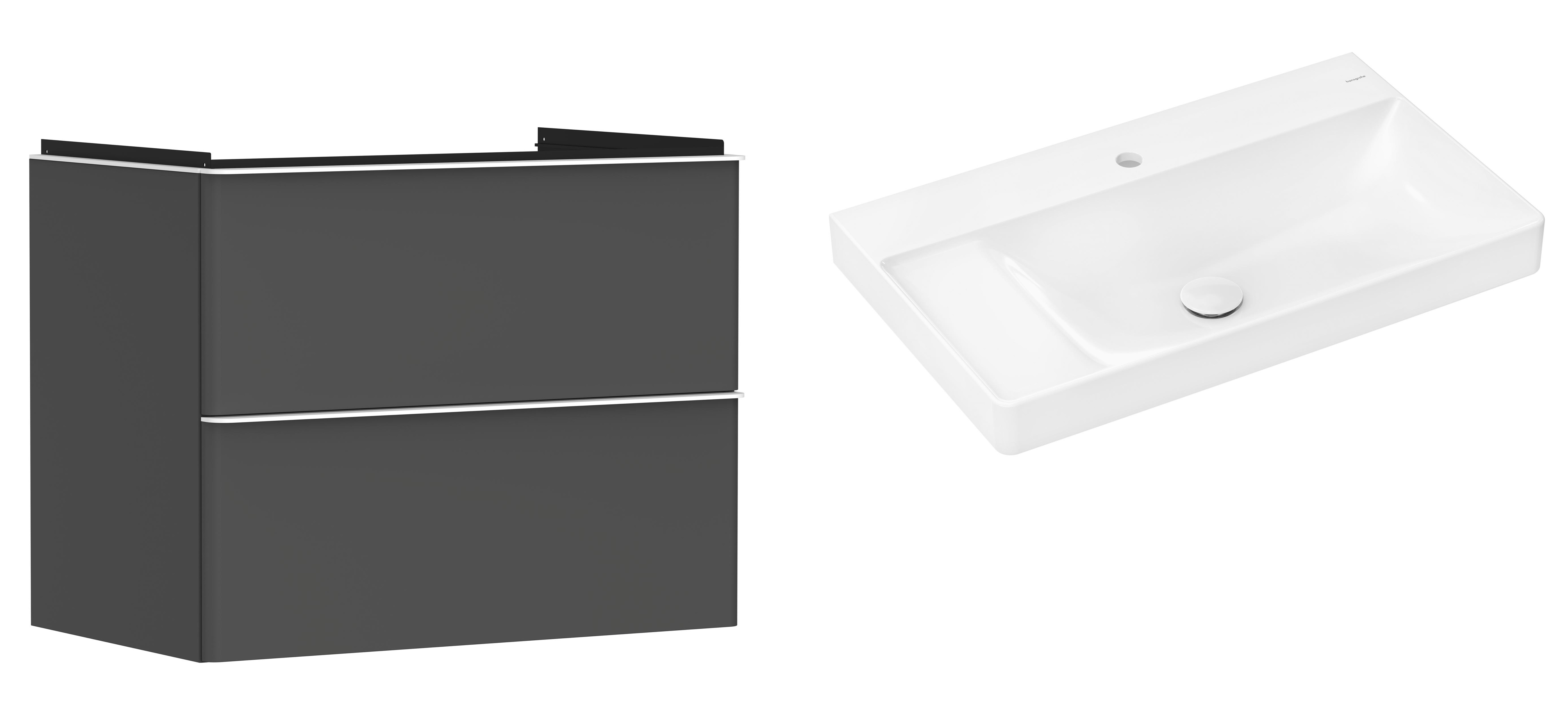 Set armoire Hansgrohe Xelu Q 54028700, lavabo Hansgrohe Xelu Q 61030450