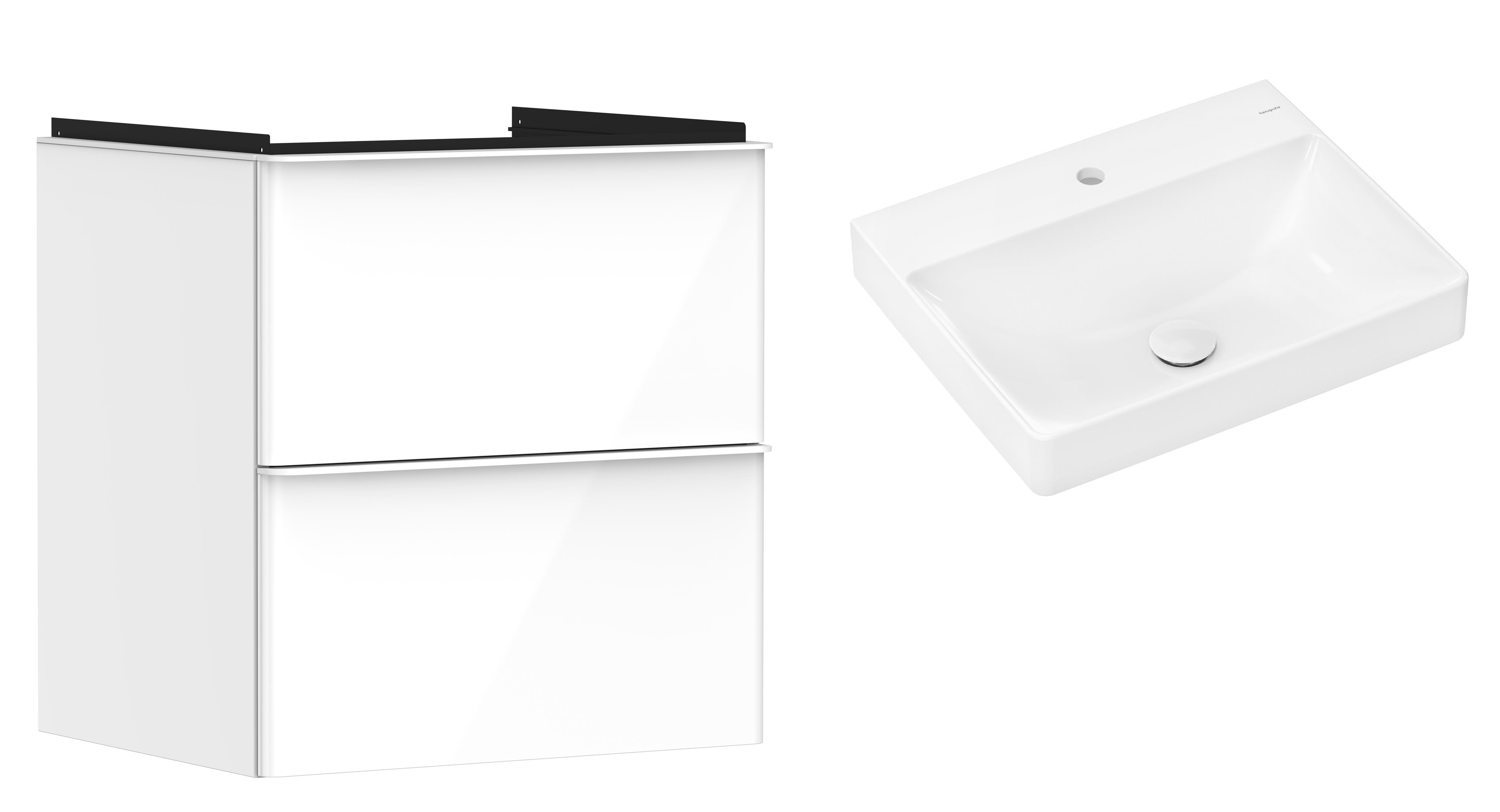 Set armoire Hansgrohe Xelu Q 54023700, lavabo Hansgrohe Xelu Q 61016450